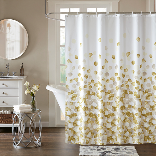Extra Long Shower Curtain Printed Polyester Bathroom Shower Curtain with Hook - Picture 7 of 86