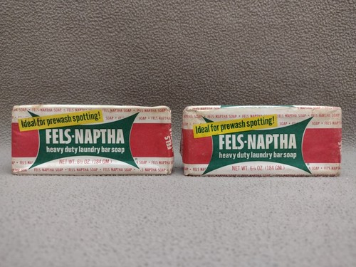 Fels-Naptha Waschseife 6,5 Unzen ungeöffnet Vintage Menge 2 Papier Verpackung #5