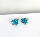 Earrings - Artisan Jewelry Sky Blue Gemstone Paw