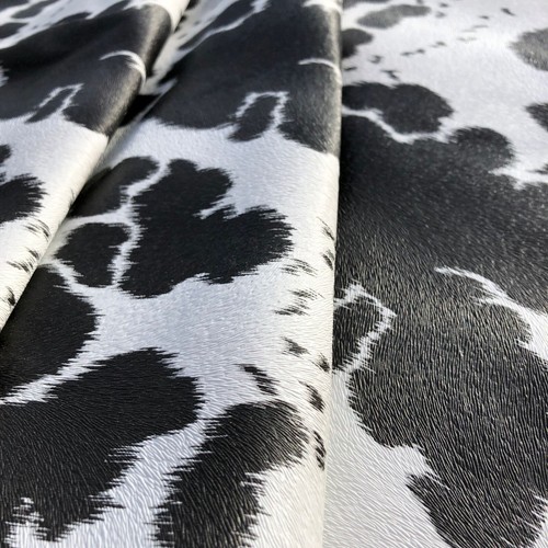 Cow Print Vinyl, Animal Hide Pattern Faux Leather - Cut by The Yard - Picture 13 of 14