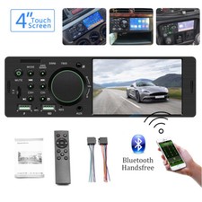 Car Stereo Radio Single 1Din Touch Screen 4" Car MP5 Player Bluetooth USB/AUX/TF