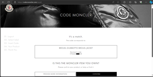 MONCLER BROUEL Chevron Plumón Chaqueta Cremallera Corto Acolchado Abrigo con Capucha Negro 3 L - Imagen 11 de 13
