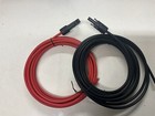 Solar Panel Cable 4mm Red & Black PV DC Photvoltaic H1Z2Z2-K 5m Approx