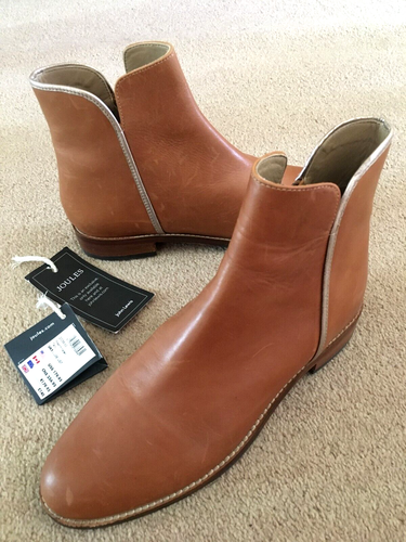 JOULES Westminster Leather Tan Chelsea Ankle Boots - Size 5 / 38 - Picture 5 of 8