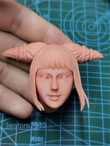 1/18 Female Beauty Girl Han Juri Head Sculpt Carved For 3.75"Action Figure Body - Picture 6 of 7