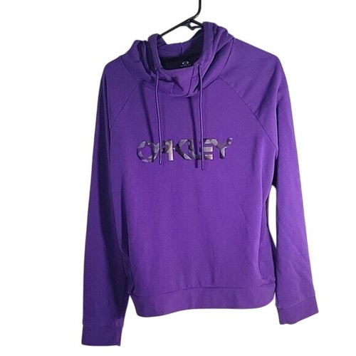Oakley lila Hoodie XL Performance Fit Sweatshirt mit Kordelzug Kapuze für Herren