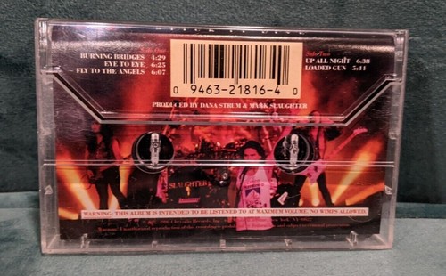 Slaughter  Stick It Live EP 1990 Heavy Metal Cassette Hard to Find Cassette  - Picture 2 of 6