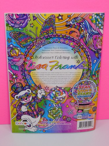 Lisa Frank Color Me Book & 400 Stickers Collector Set Coloring Lot of 2 - Picture 11 of 18