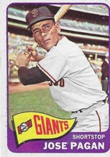 Jose Pagan Gradable Set Break Topps 1965 (5982)