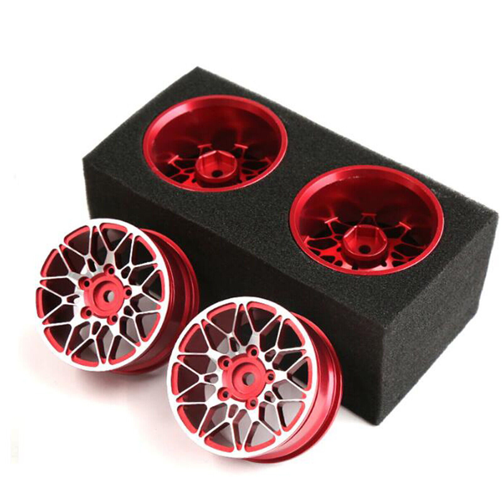 Replacement Aluminum Alloy Wheel Rims Wheel Hubs for 1/10 Drift RC Car