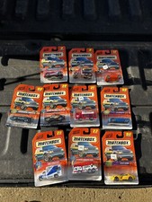 10 sealed Matchbox 1997 1/64 Scale Collector cars NIP Sealed Mattel on blisters