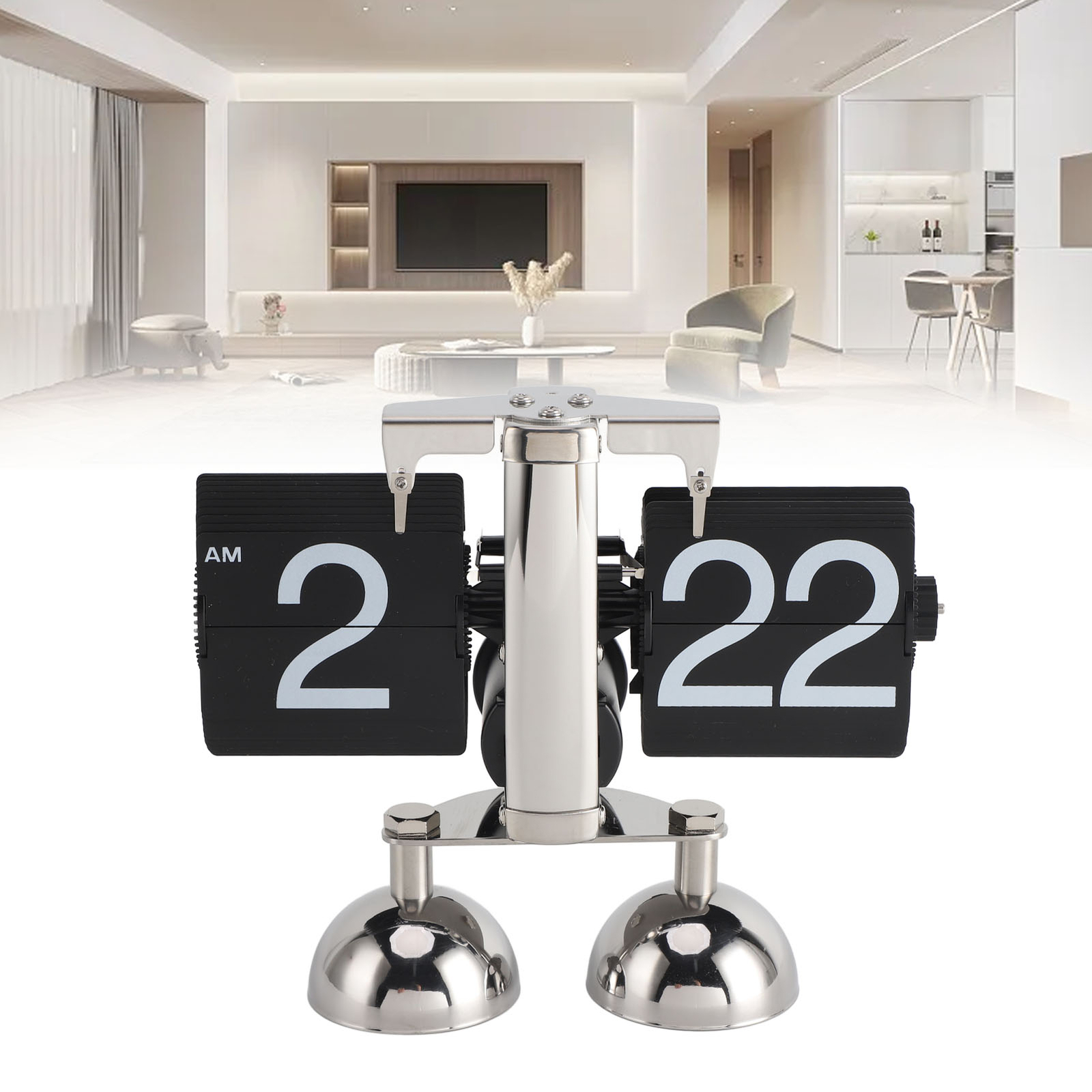 New Digital Flip Down Clock Mechanical Battery Powered Flip Desk Clock