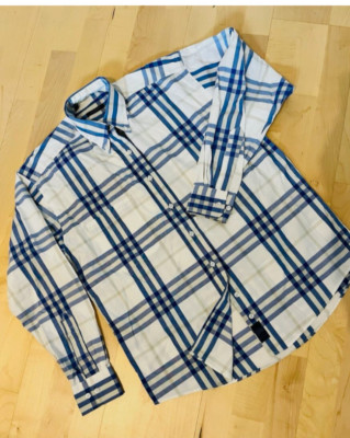 BURBERRY Hemd  Gr. M L nova check blau original Top Zustand