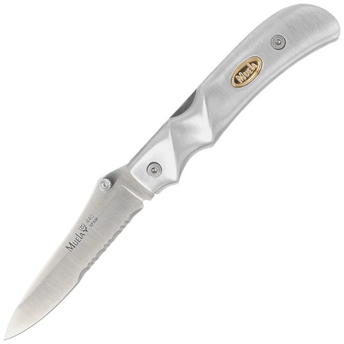 Muela AL-8S Gray Aluminum Knife, Satin X50CrMoV15 - Picture 1 of 5