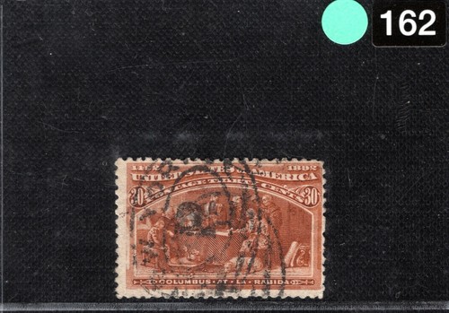 USA Stamp Scott.239 30c Orange-Brown COLUMBUS (1892) Used F/VFU Cat $100 LIME162 - 第 6/6 張圖片