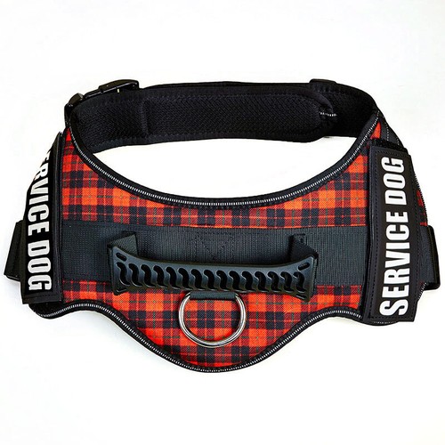 π₯6Sizes Adjustable Service Dog Harness Pet Training Vest w/ Reflective Patches - Picture 21 of 33