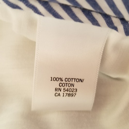 Banana republic shorts sz 36 blue and white stripes Men's preppy - Picture 5 of 5