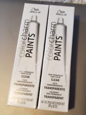 2x Wella Colorcharm Paints - Clear / Transparent - NIB - USPS Shipping