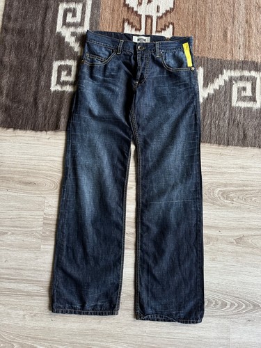 Pantalones de mezclilla Moschino Jeans 2007 Y2K vintage para hombre azul oscuro talla 32 - Imagen 5 de 9