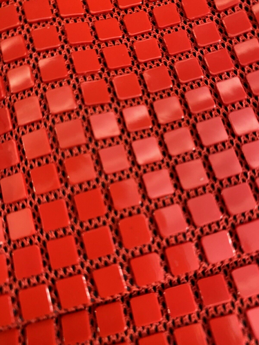 Vintage Made In USA Red metallic fold over flap shoulder bag 1980s - Picture 12 of 18