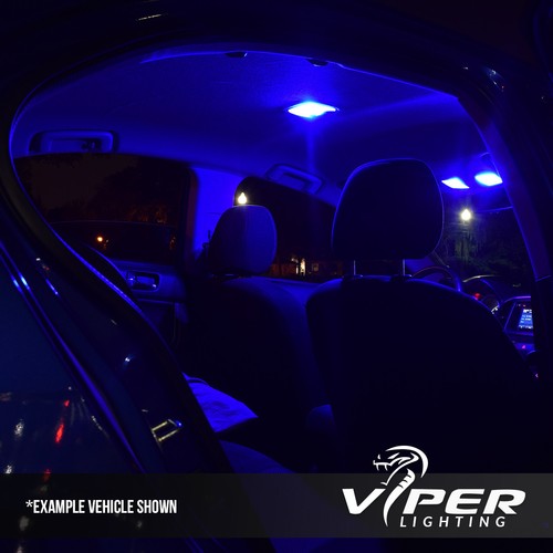 Chrysler 200 2015-2017 kit de equipamiento de luces LED interiores azules + luces de licencia - Imagen 5 de 7