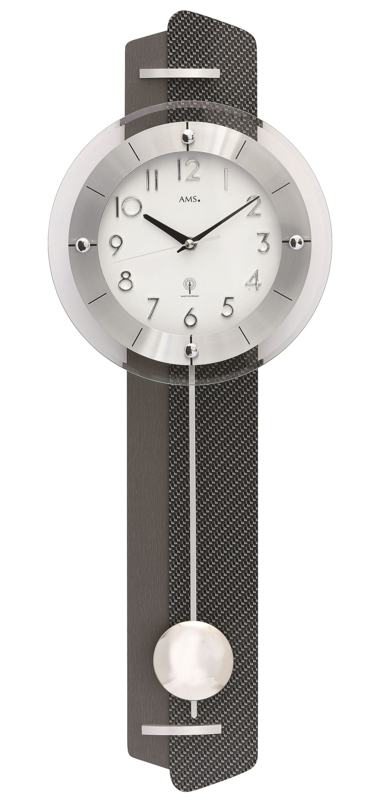 AMS -Casilina- 5264 Moderne Wanduhr mit Funkwerk, Funkuhr, batteriebetrieben AMS -Casilina- 5264 Moderne Wanduhr mit Funkwerk, Funkuhr, batteriebetrieben