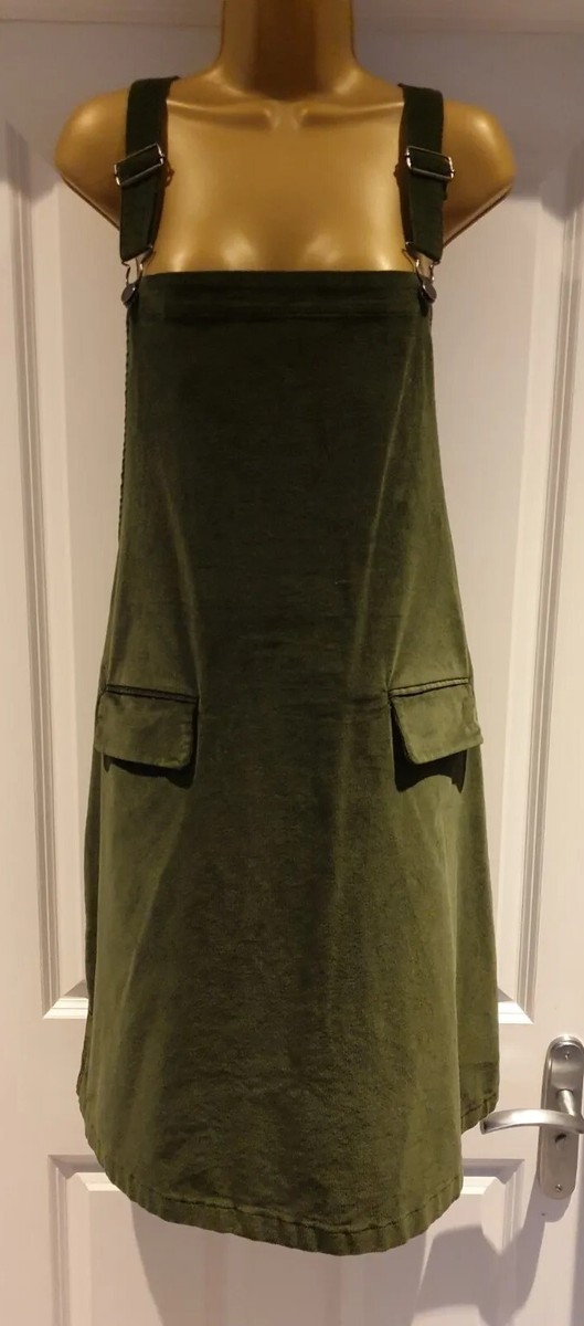 Tu green store pinafore dress
