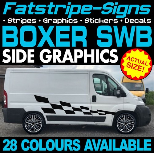 passend für Peugeot Boxer SWB L1 Grafik Aufkleber Streifen Decals Campervan Wohnmobil - Bild 1 von 2
