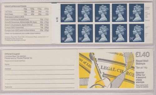 GB Folded Booklets £1.40. to. £2.00. FM1 - FW7 - Picture 33 of 111