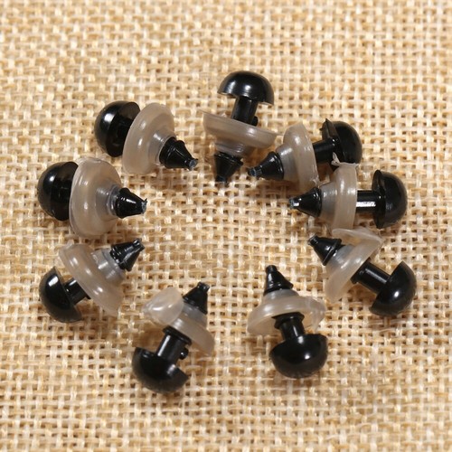 Black Safety Eyes With Washers for Toy Teddy Bear Dolls Toy Animal Plastic Eyes - Picture 13 of 41