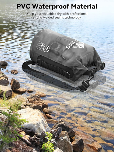 Dry Bag Waterproof for Women Men, 5L/10L/20L/30L/40L Roll Top Lightweight Dry St - Picture 3 of 12