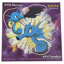 Pokemon Collect 'em Stick-Ups Horsea Seadra #116 Large 4” Sticker Priss Prints