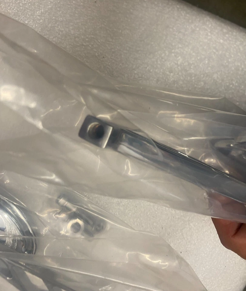 Emgo 20-95200 Blue Tint Convex Oval Mirror Pair for Harley Davidson NOS - Image 4 of 4