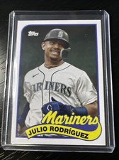 Julio Rodriguez Ken Griffey Jr 2023 Topps Archives Double Headers 1989 Mariners
