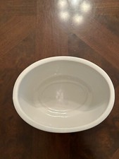 Threshold White Porcelain Oval Bowl