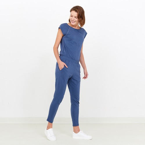 Tranquillo Mono Jumpsuit Azul Rojo Berenjena Sandrina - Imagen 3 de 7