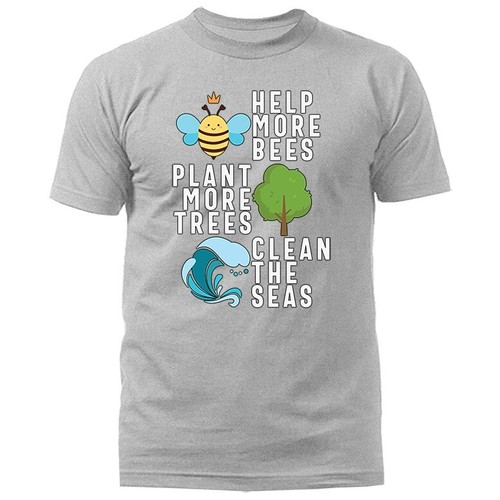 Earth Day Save The Earth Help More Bees Plant More Trees T-shirt - Picture 7 of 17