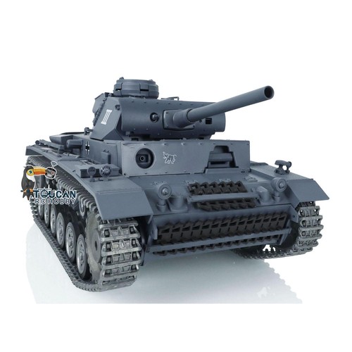 Henglong 1/16 7.0 German 3848 Panzer III L RC IR Battle Tank W/Metal Track Wheel - Picture 12 of 12