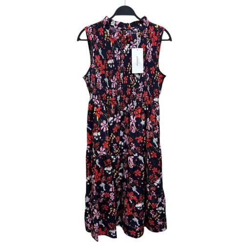 BloomChic Womens Size 10 Floral Smocked Bodice Sleeveless Midi Dress NWT