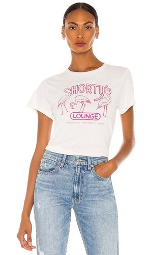 RE/DONE X HANES klassisches kurzes kurzes T-Shirt Flamingo Grafikdruck S 135 $ - Bild 9 von 11