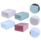 4Pcs Creative Heart Pattern Shoes Case Home Shoes Storage Container