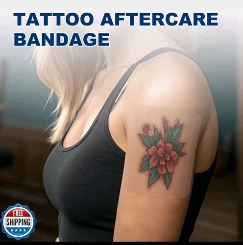 Ceeport Transparent Film Dressing 4" x 4.75", 50 Packs Waterproof Wound Banda - Picture 4 of 8