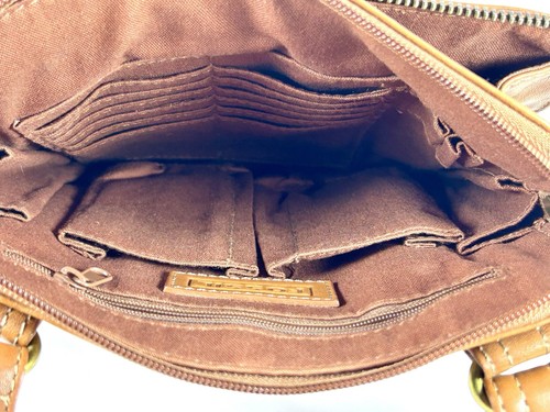 Fossil Leather Crossbody Satchel With Adjustable Strap - Picture 15 of 18