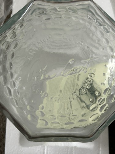 Rentner 3 Quart. Großer Arthur Court Schmetterling Grübchen Glas Kanister. Nie benutzt!!! - Bild 8 von 14