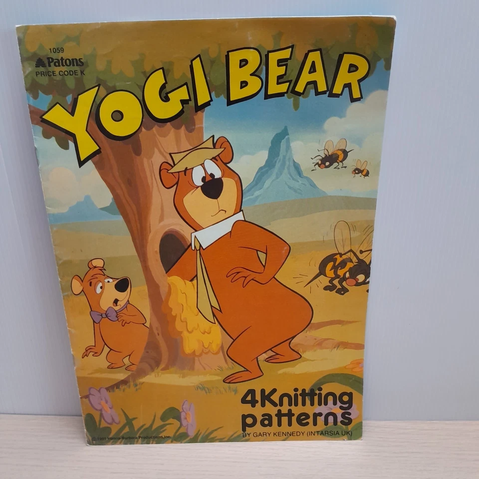 Vintage Yogi Bear & Mickey Mouse Knitting Patterns  x8 Walt Disney Pluto Donald - Image 2 of 4