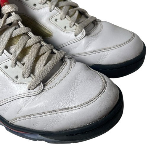 Nike Air Jordan 5 Low Golfschuhe Herren Größe 10,5 weiß rot schwarz CU4523-100 - Bild 17 von 23