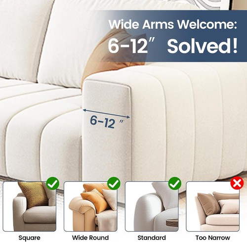 Silicone Sofa Tray, Anti-Spill Cup Holder with Side Pockets - Picture 5 of 20