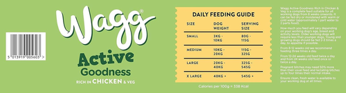 Wagg Active Goodness Complete Dry Adult Dog Food Chicken & Veg 12Kg for All Dogs - Picture 6 of 8
