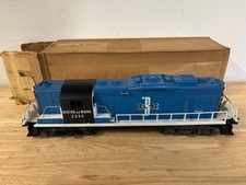 Lionel Postwar O Gauge 2346 Boston and Maine GP-9 Diesel Locomotive w/Box - RUNS