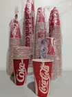 Vintage COCA-COLA 9oz. Wax Paper Cups Sweetheart Brand 1980s Unused Lot (48)